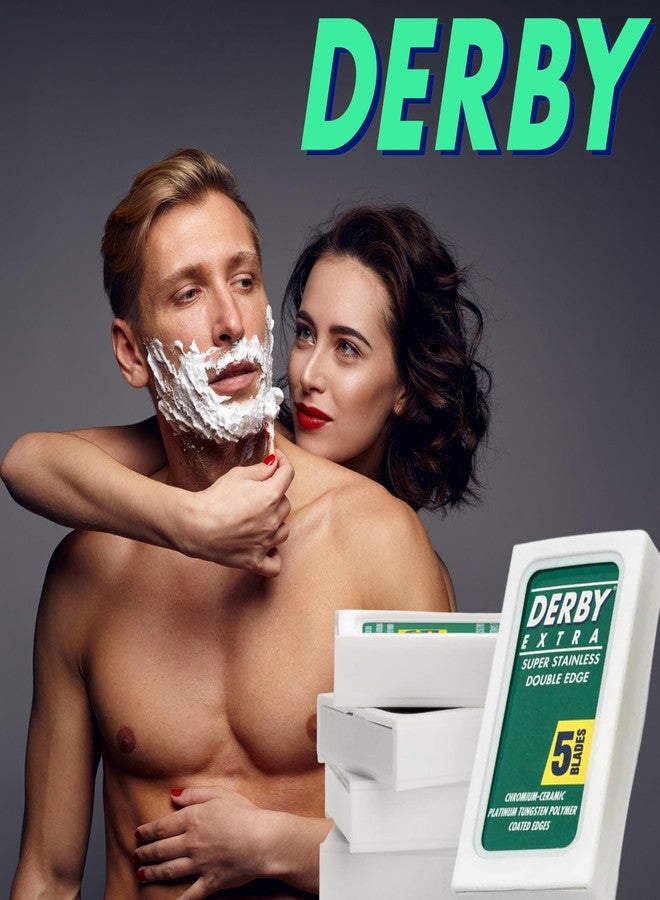 Derby 5 Derby Extra Professional Double Edge Razor Blades for straight razor - Image 2